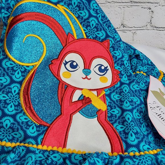 'RARE EDITIONS' TOP & PANTS SQUIRREL OUTFIT 2-PIECE SET - Picture 7 of 16